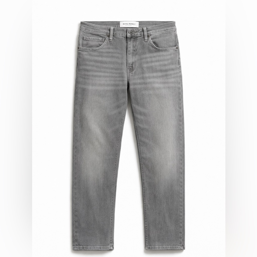 Banana Republic Men's Light Gray Straight Jeans